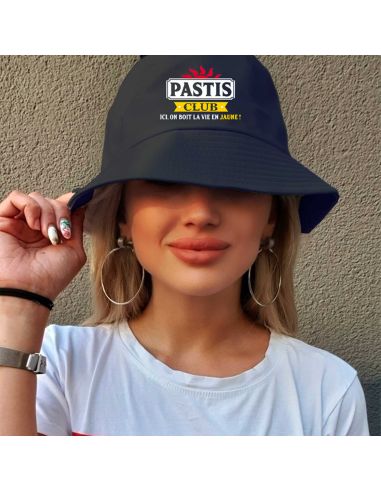 Chapeau bob "Pastis Club "/ Taille : Unique