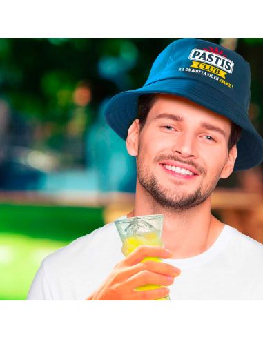 Chapeau bob "Pastis Club "/ Taille : Unique