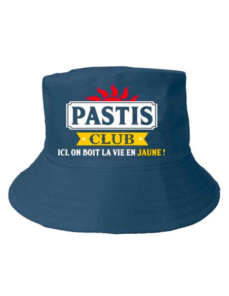 Chapeau bob "Pastis Club "/ Taille : Unique