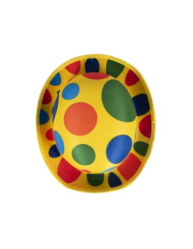 Chapeau Melon de Clown - adulte - Taille : Unique