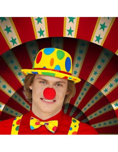 Chapeau Melon de Clown - adulte - Taille : Unique