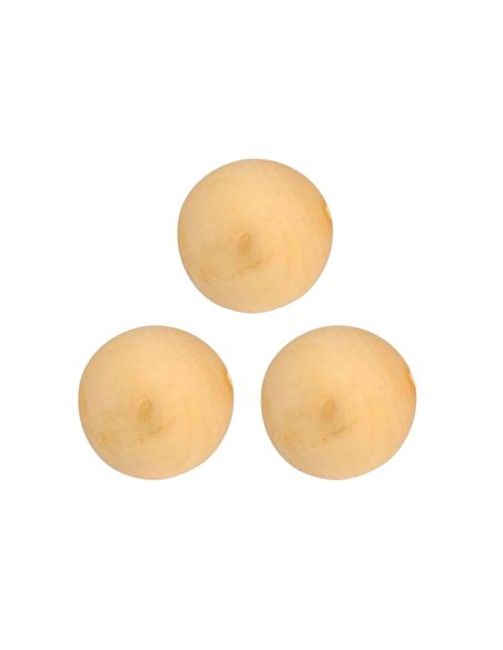 Lot de 3 Cochonnets de Pétanque en Bois