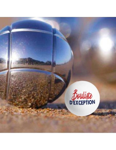 Lot de 3 Cochonnets Pétanque Club - Couleurs : Bleu, Blanc, Jaune