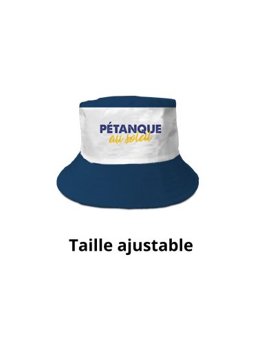 Chapeau Bob Pétanque " Au Soleil" - Taille : Ajustable