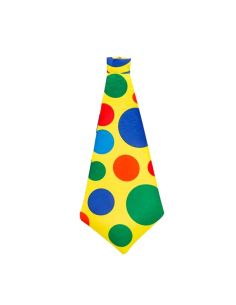 Cravate de Clown  Géante - 50 cm - Attache de Cou Réglable