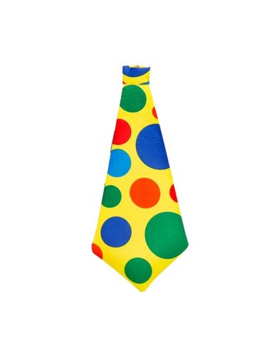 Cravate de Clown  Géante - 50 cm - Attache de Cou Réglable