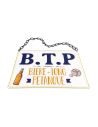 PLAQUE METAL "B.T.P. BIERE TONG PETANQUE