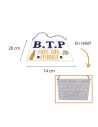 PLAQUE METAL "B.T.P. BIERE TONG PETANQUE
