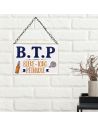 PLAQUE METAL "B.T.P. BIERE TONG PETANQUE