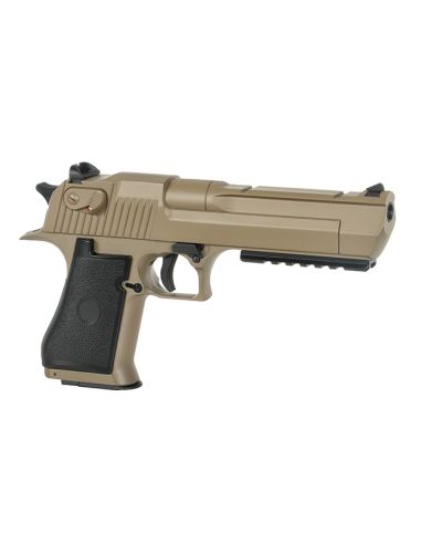 Réplique airsoft CM121S Lipo et Mosfet style Desert Eagle Tan Cyma