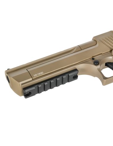 Réplique airsoft CM121S Lipo et Mosfet style Desert Eagle Tan Cyma