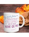Mug “Je suis folle et fière de mes copines” – Mug humoristique 300 ml en céramique