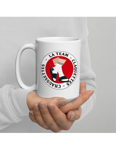 Mug "La Team Claquettes-Chaussettes" – Cadeau Humour