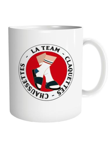 Mug "La Team Claquettes-Chaussettes" – Cadeau Humour