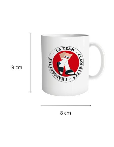 Mug "La Team Claquettes-Chaussettes" – Cadeau Humour
