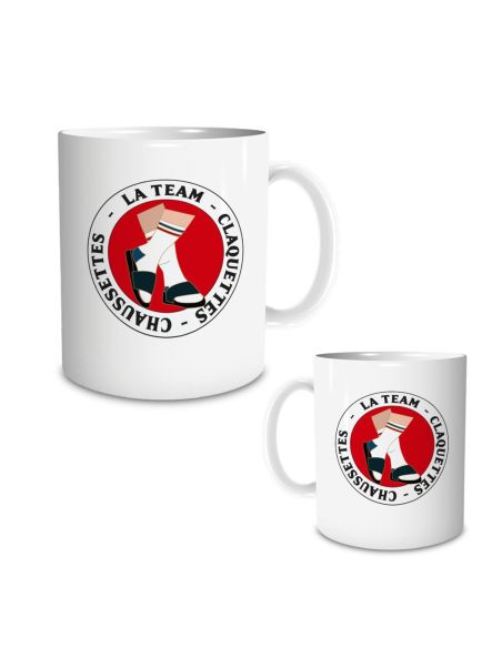 Mug "La Team Claquettes-Chaussettes" – Cadeau Humour