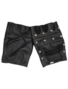 Mitaines Cuir cloutées carré taille L MFH