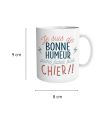 Mug "Je suis de bonne humeur alors faites pas chier !!" – Cadeau Humour & Coup de Gueule