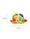 Chapeau Melon de Clown - adulte - Taille : Unique