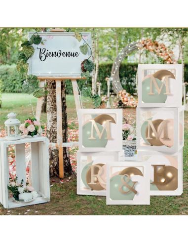 Stickers Lettres Dorées " Mr & Mme , Mr & Mr ou Mme & Mme"