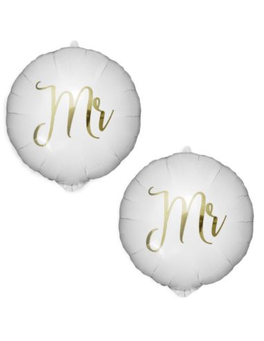 Pack de 2 Ballons Métalliques Vive les Mariés " Couples"