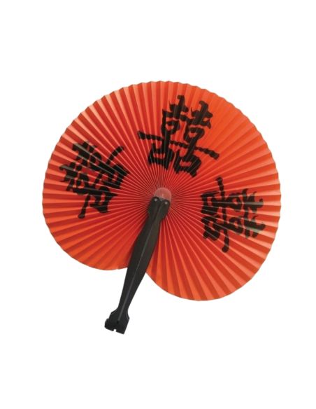 Ã‰ventail signes chinois - couleur alÃ©atoire - Ã˜ 23 cm