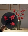 Ã‰ventail signes chinois - couleur alÃ©atoire - Ã˜ 23 cm