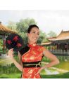 Ã‰ventail signes chinois - couleur alÃ©atoire - Ã˜ 23 cm
