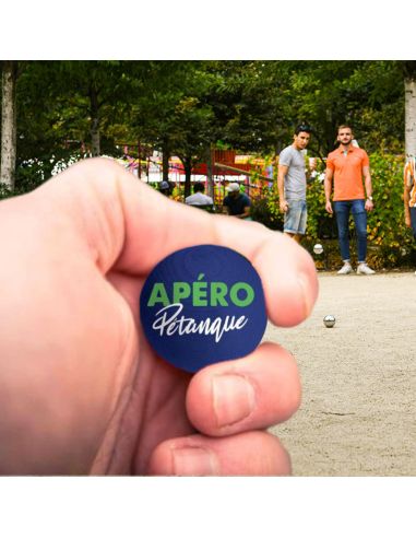 Lot de 3 Cochonnets Pétanque Club - Couleurs : Bleu, Blanc, Jaune