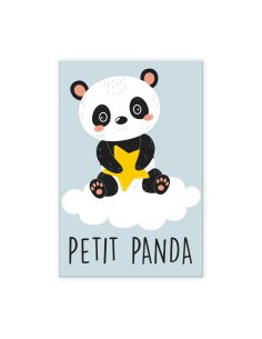 Toile Décorative Murale Petit Panda - Dimensions : 30 x 20 x 2 cm