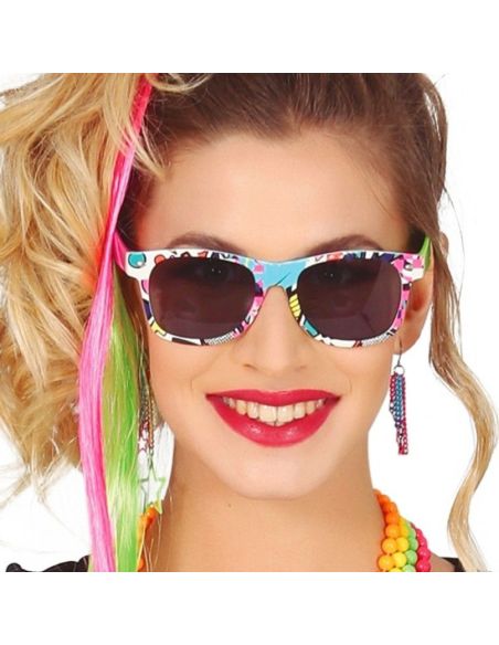 Set Années 80 fluo - Taille Unique - Contenu : 5 Accessoires
