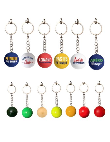 Porte-clés Cochonnet Pétanque Club