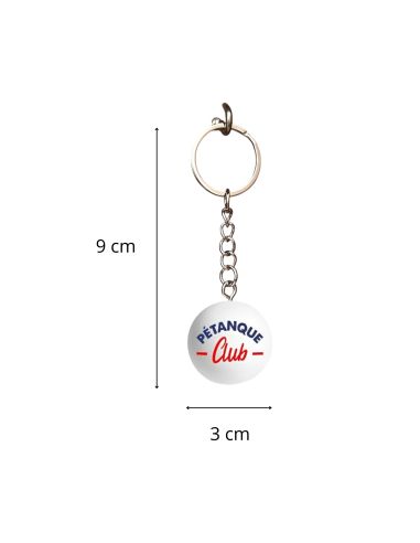 Porte-clés Cochonnet Pétanque Club