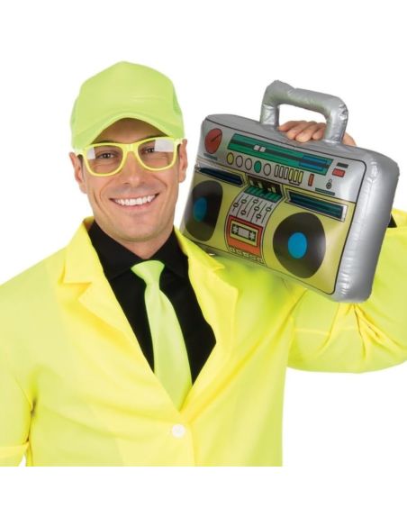 Radio Cassette Factice Gonflable Rétro Années 80