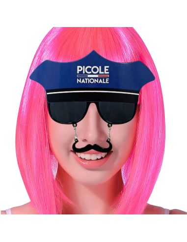 Lunettes "Picole Nationale" à Képis et Moustache Intégrée