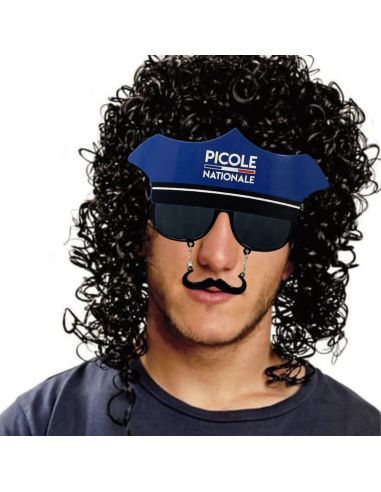 Lunettes "Picole Nationale" à Képis et Moustache Intégrée
