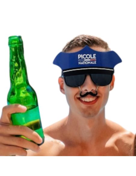 Lunettes "Picole Nationale" à Képis et Moustache Intégrée