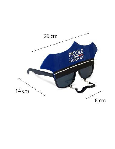 Lunettes "Picole Nationale" à Képis et Moustache Intégrée