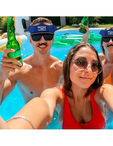 Lunettes "Picole Nationale" à Képis et Moustache Intégrée