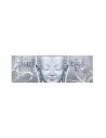 Toile sur Cadre en Bois Horizontale Bouddha Graphic Zen - Dimensions : 90 x 30 cm - 2 Modèles Disponibles