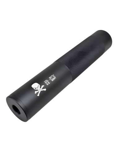 Silencieux Pour Réplique Airsoft 190x35mm Tête de Mort U.S. GOVT (Cyma)