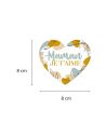 Magnet en Forme de Coeur "Maman Je T'Aime" - Dimensions : 8 x 8 cm