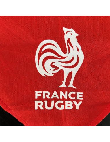 Foulard Supporter Equipe de France de Rugby - Couleurs : Bleu ou Rouge