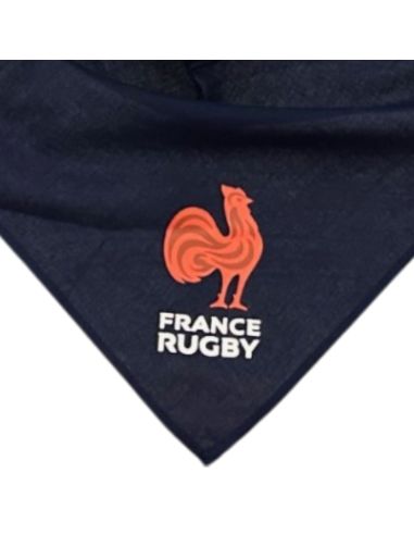 Foulard Supporter Equipe de France de Rugby - Couleurs : Bleu ou Rouge