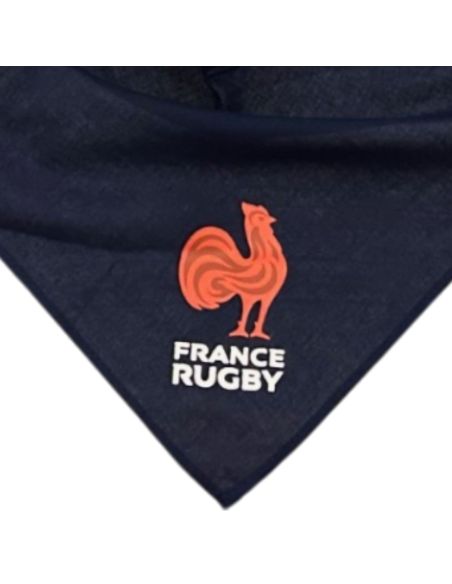 Foulard Supporter Equipe de France de Rugby - Couleurs : Bleu ou Rouge