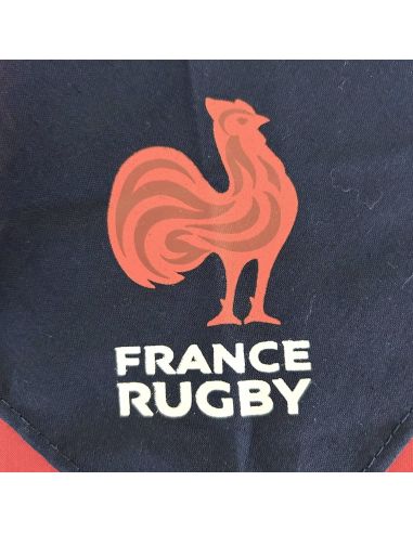 Foulard Supporter Equipe de France de Rugby - Couleurs : Bleu ou Rouge