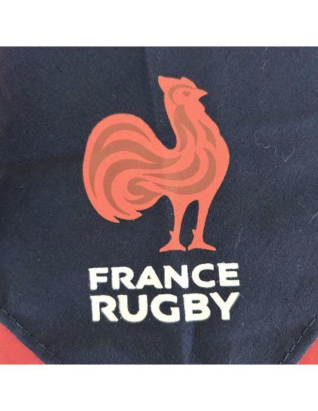 Foulard Supporter Equipe de France de Rugby - Couleurs : Bleu ou Rouge
