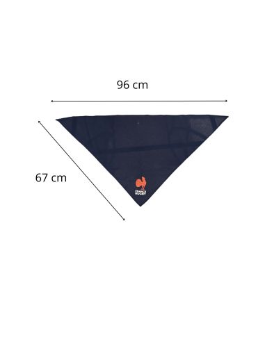 Foulard Supporter Equipe de France de Rugby - Couleurs : Bleu ou Rouge