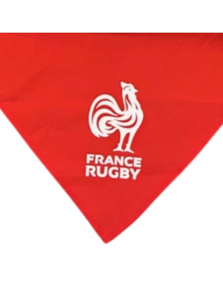 Foulard Supporter Equipe de France de Rugby - Couleurs : Bleu ou Rouge