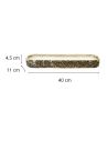 Bougie Parfumée 6 Mèches Céramique Martelé Dorée - Senteur Cachemire  - Dimensions : 40 x 11 cm
